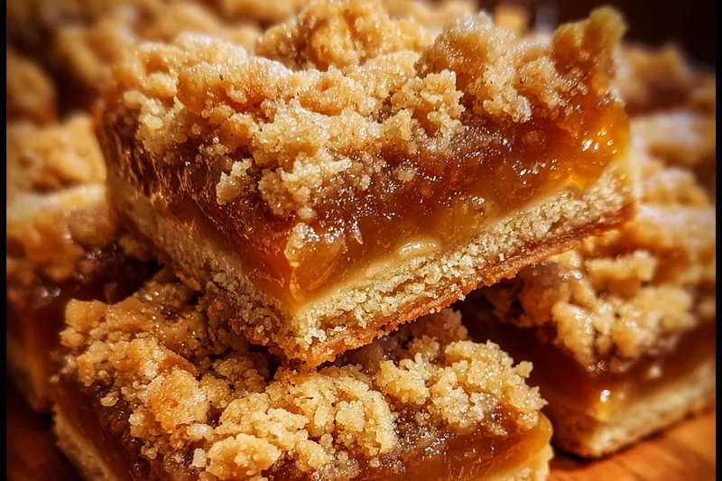 Cooking process for Apple Crumble Shortbread Bars