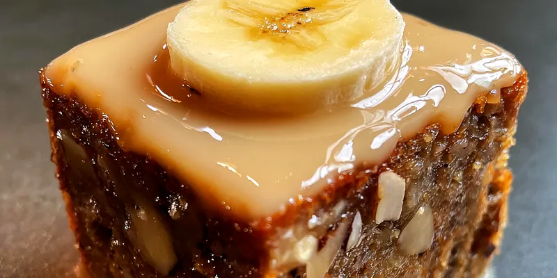 Banana Nut Glazed Brownies