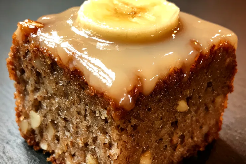 Fresh ingredients for Banana Nut Glazed Brownies