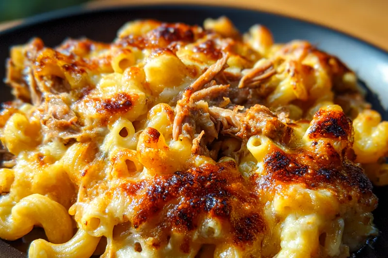 Cooking process for BBQ Chicken Macaroni