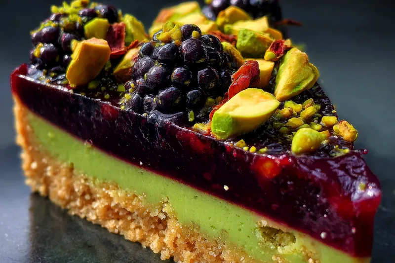 Fresh ingredients for Blackberry Pistachio Dessert Bars
