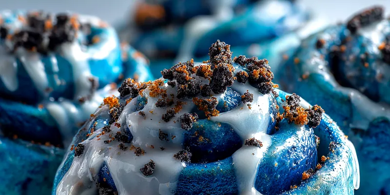 Blue Cookie Cinnamon Rolls
