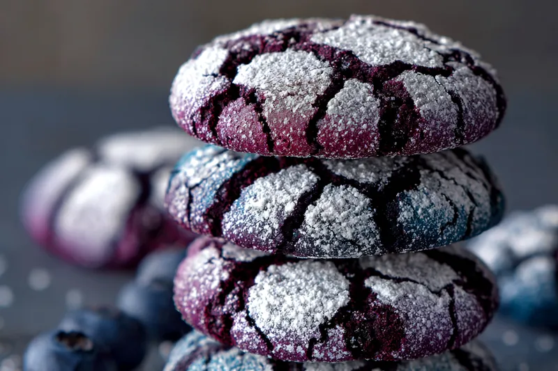 Fresh ingredients for Blueberry Crinkle Delights