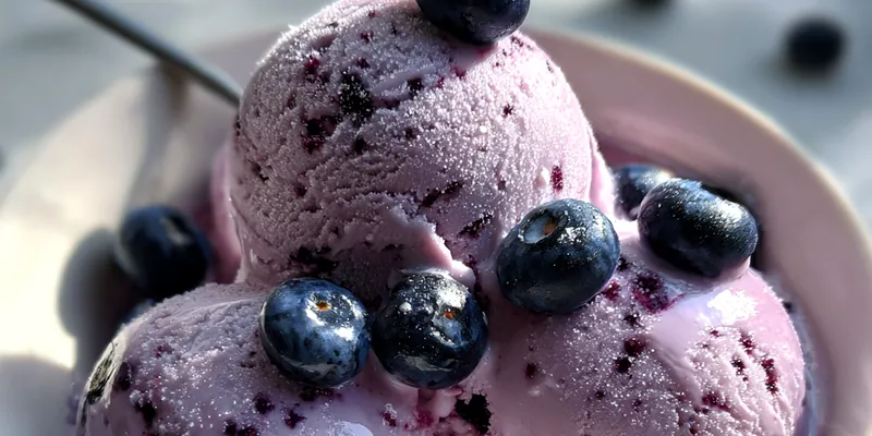 Blueberry Frozen Yogurt Delight