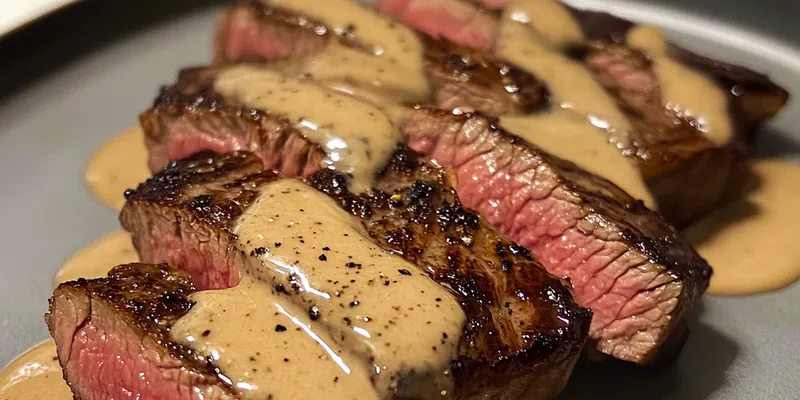 Delicious Bourbon Garlic Steak Delight served on a plate