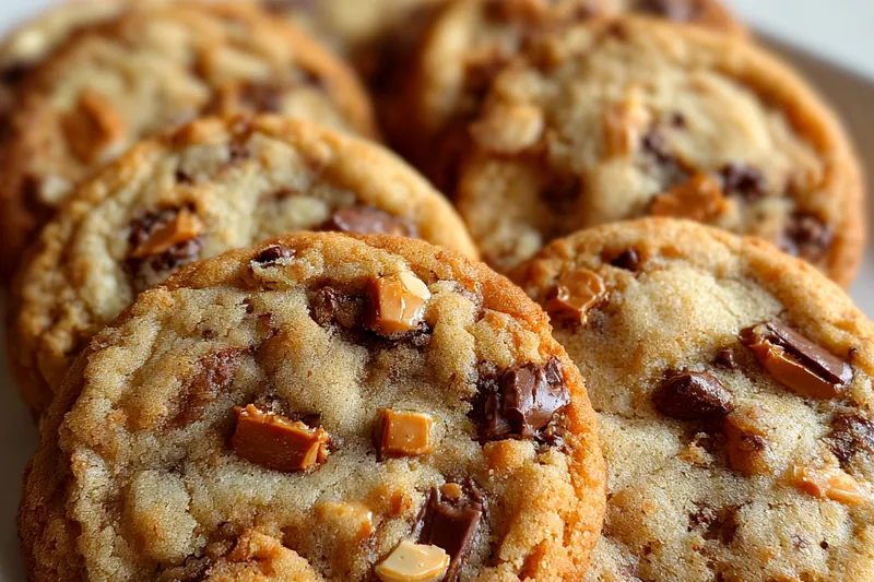 Cooking process for Brown Butter Toffee Cookies