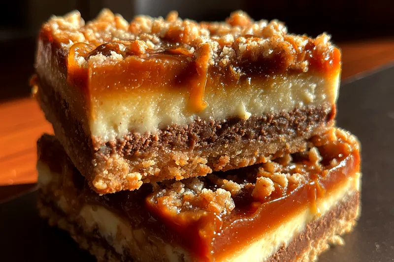 Fresh ingredients for Caramel Crunch Dessert Bars