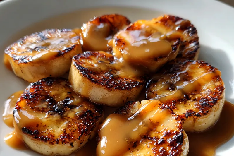 Fresh ingredients for Caramelized Banana Slices