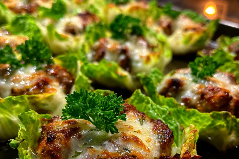 Fresh ingredients for Cheesy Cabbage Beef Cups