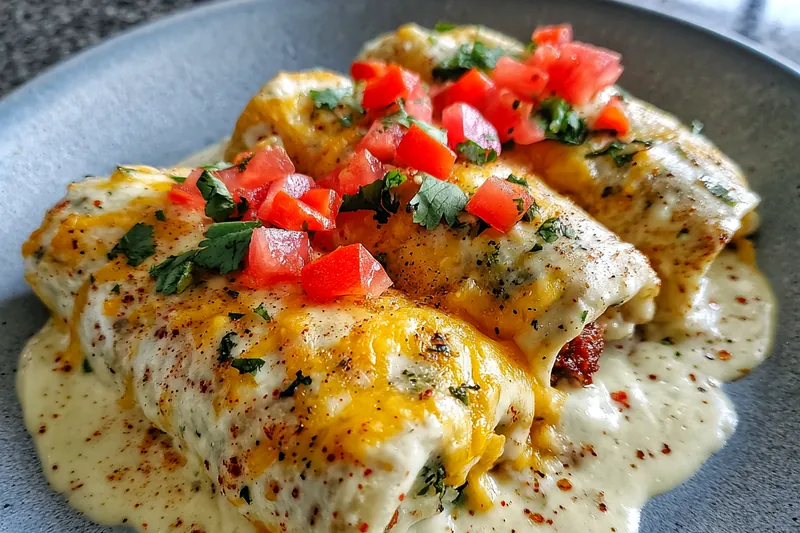 Fresh ingredients for Cheesy Chicken Enchiladas