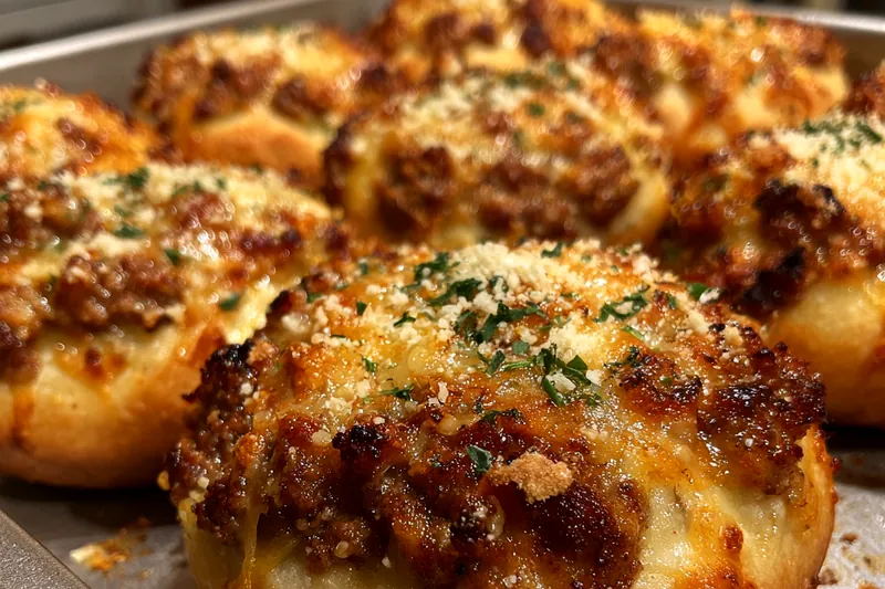 Fresh ingredients for Cheesy Garlic Bombs