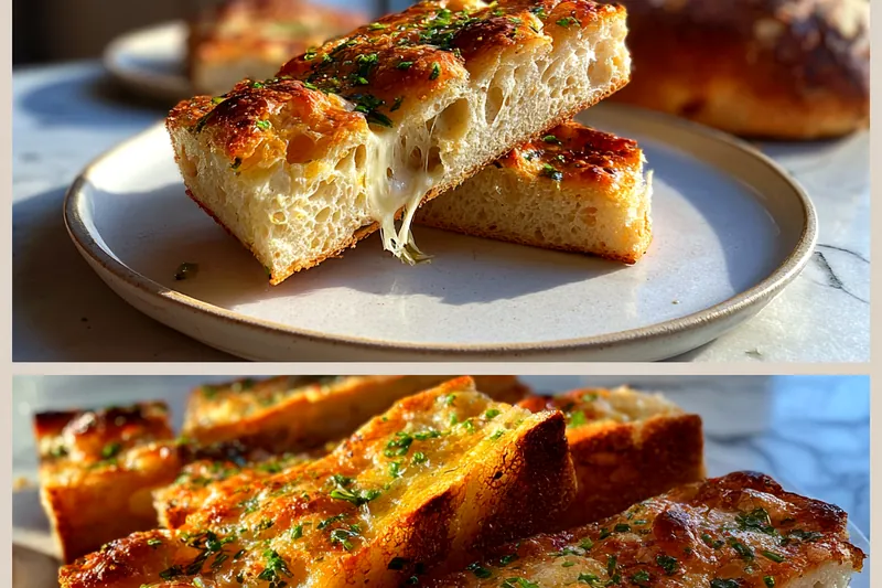Fresh ingredients for Cheesy Herb Focaccia