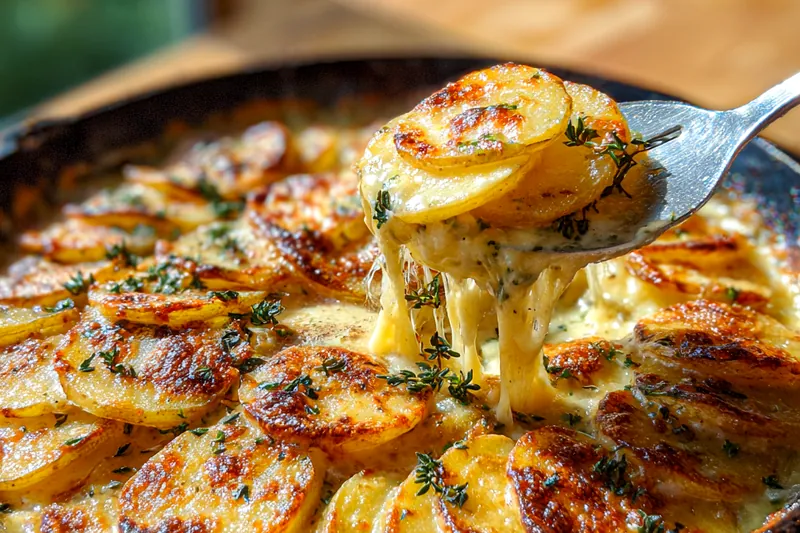 Fresh ingredients for Cheesy Potato Bake