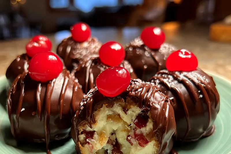 Cooking process for Cherry Chocolate Delights