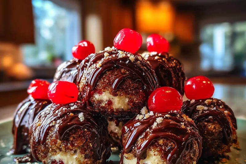 Fresh ingredients for Cherry Chocolate Delights