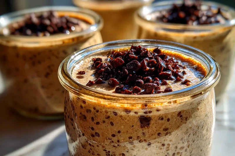 Fresh ingredients for Chia Seed Coffee Delight