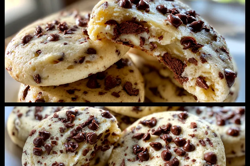 Fresh ingredients for Chocolate Chip Cheesecake Bites