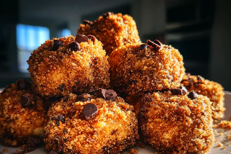 Fresh ingredients for Chocolate Chip Cookie Balls