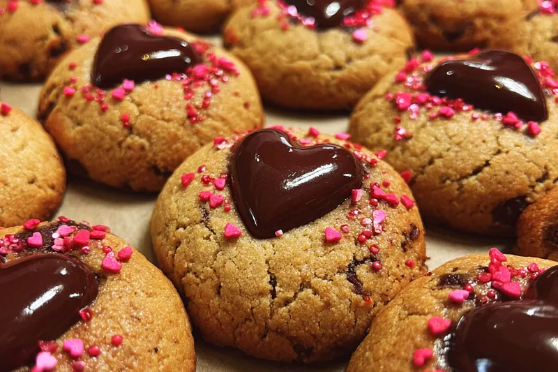 Cooking process for Chocolate Heart Cookies