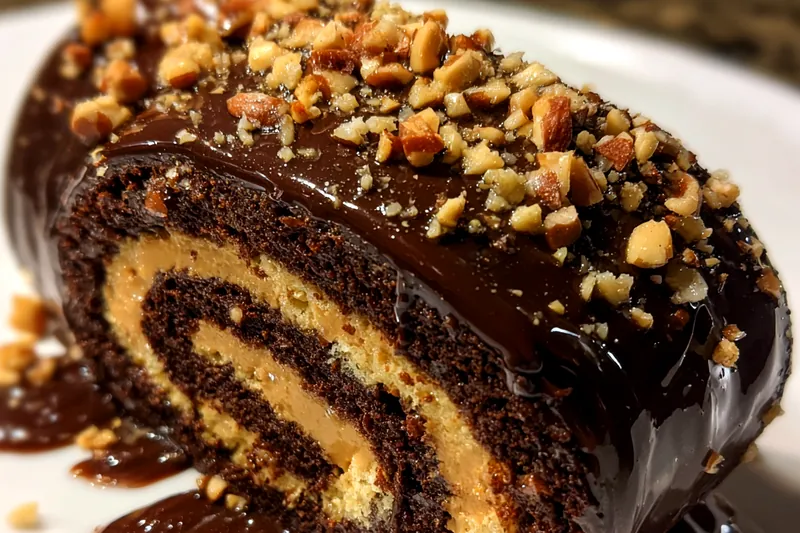 Cooking process for Chocolate Peanut Butter Roll