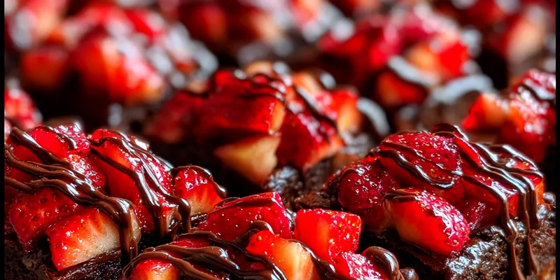 Chocolate Strawberry Brownies