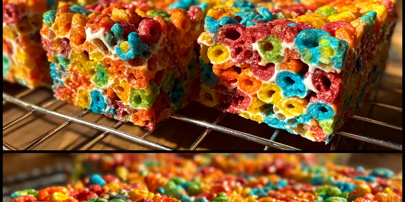 Colorful Marshmallow Cereal Bars