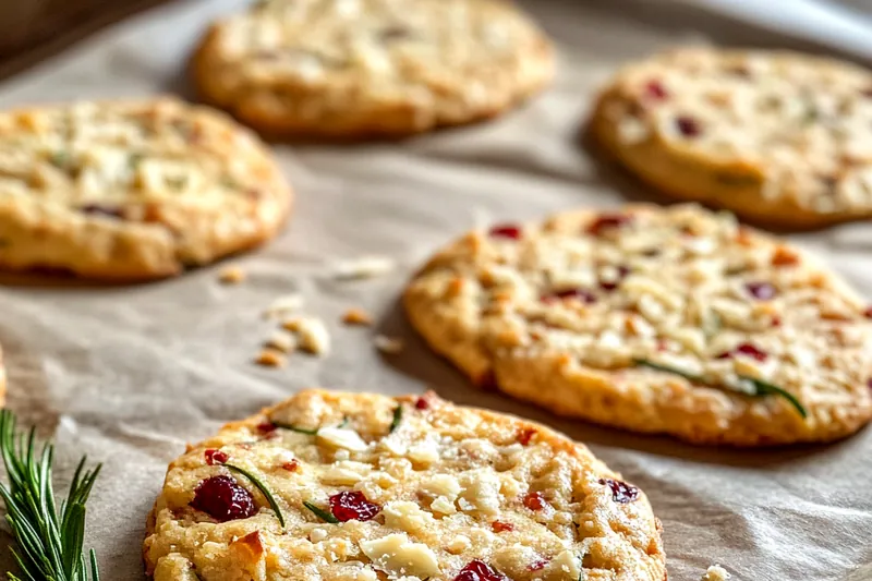 Fresh ingredients for Cranberry Herb Cheese Cookies