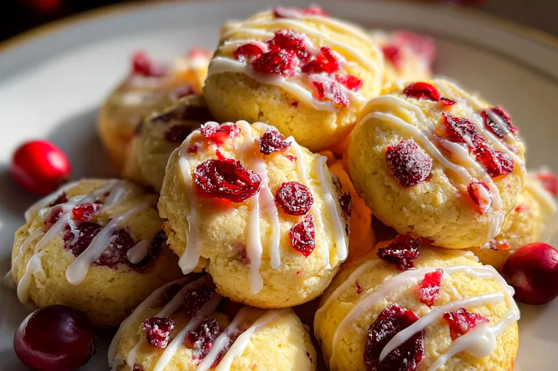 Cooking process for Cranberry Lemon Cookies