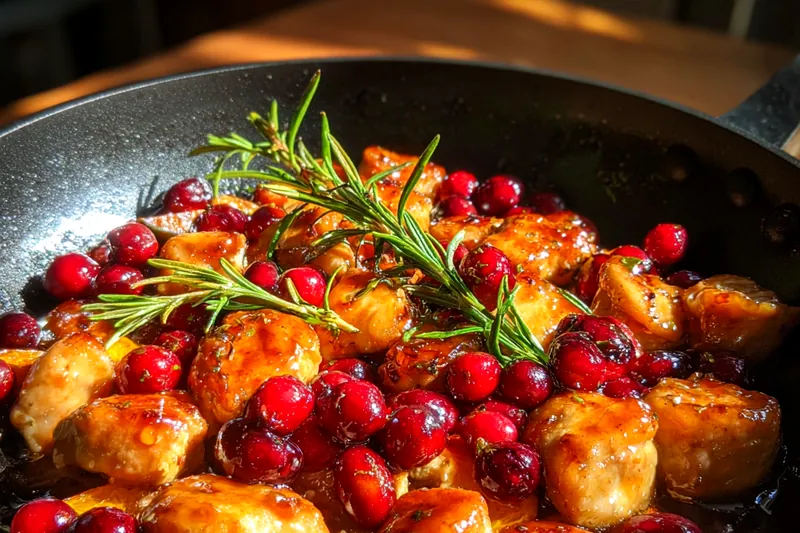 Fresh ingredients for Cranberry Orange Chicken