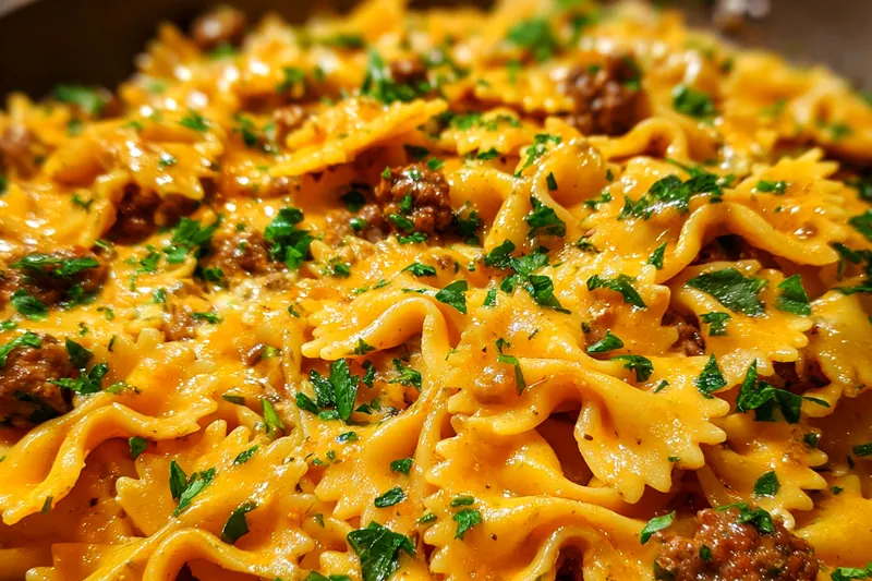 Fresh ingredients for Creamy Cajun Bowtie Pasta