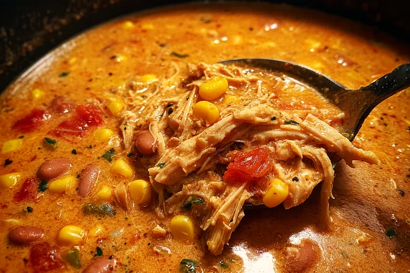 Cooking process for Creamy Chicken Chipotle Soup