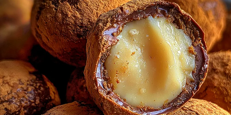 Delicious Creamy Chocolate Protein Bites served on a plate
