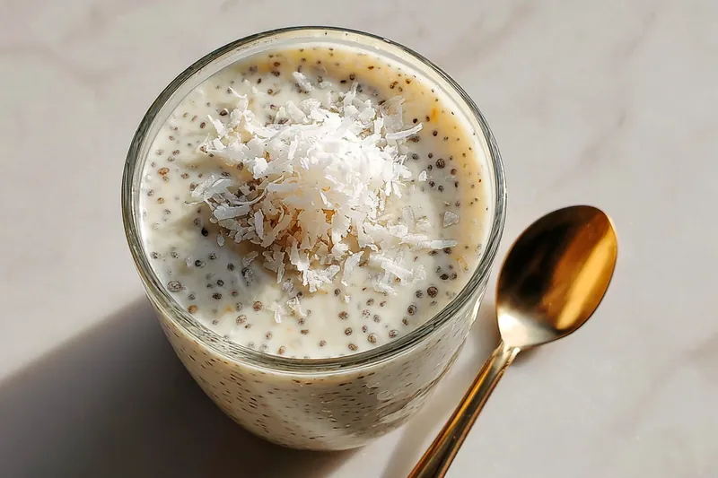 Cooking process for Creamy Coconut Chia Delight