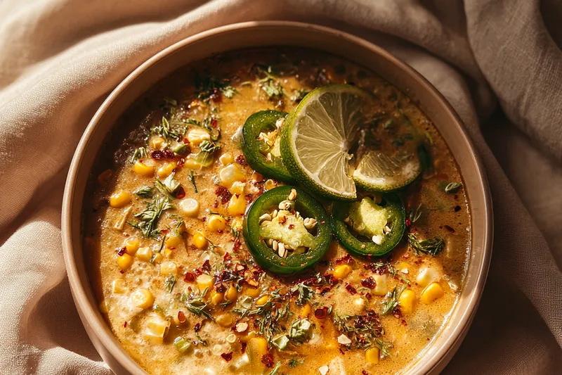 Fresh ingredients for Creamy Corn Chowder