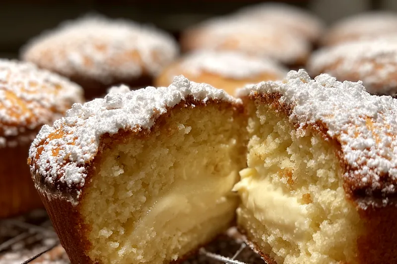 Fresh ingredients for Creamy Filled Cupcakes