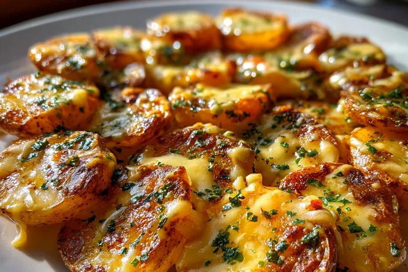 Cooking process for Creamy Garlic Potatoes