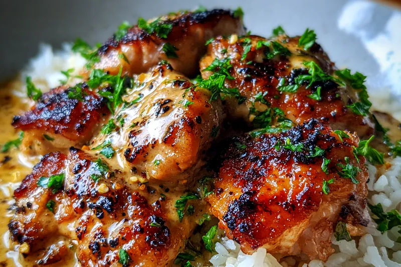 Cooking process for Creamy Herb Chicken Delight