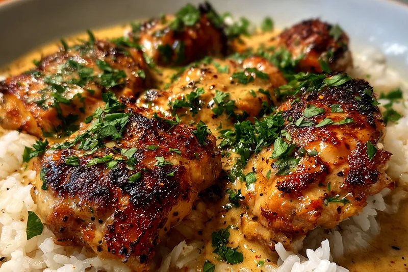 Fresh ingredients for Creamy Herb Chicken Delight