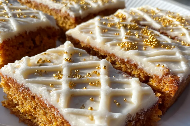 Fresh ingredients for Creamy Pumpkin Spice Bars