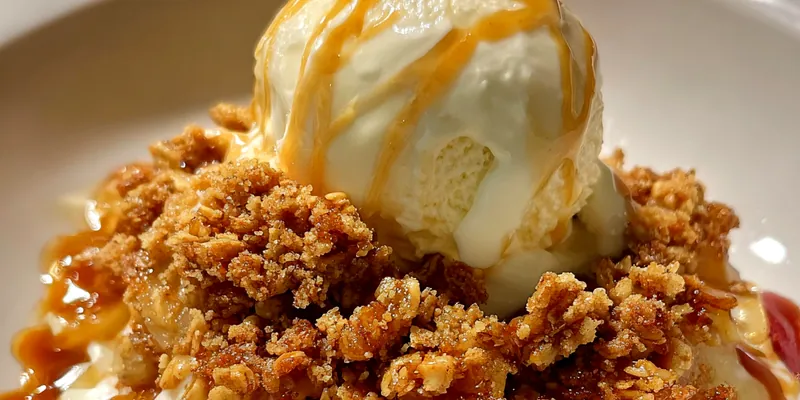 Delicious Crispy Apple Oat Delight served on a plate