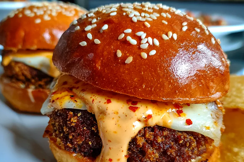 Cooking process for Crispy Chicken Sliders