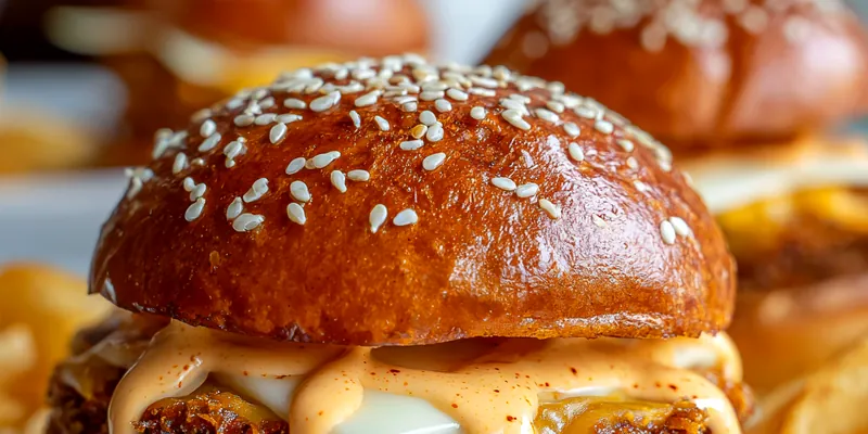 Delicious Crispy Chicken Sliders served on a plate