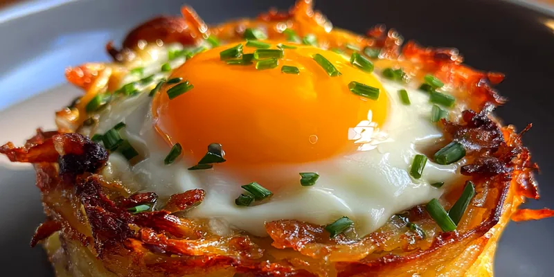 Crispy Egg Breakfast Stack