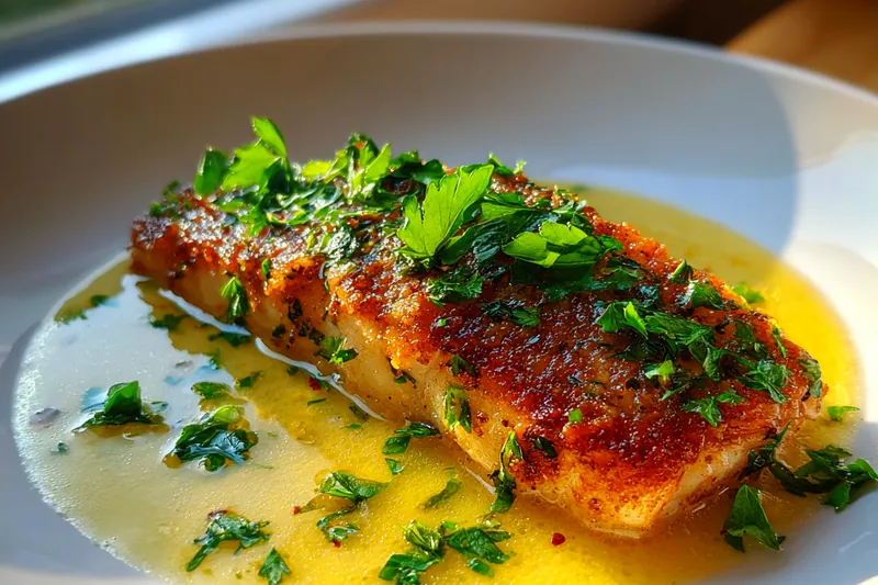 Cooking process for Crispy Lemon Herb Fish