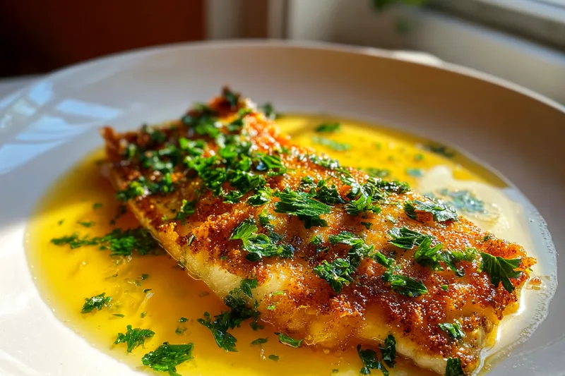 Fresh ingredients for Crispy Lemon Herb Fish