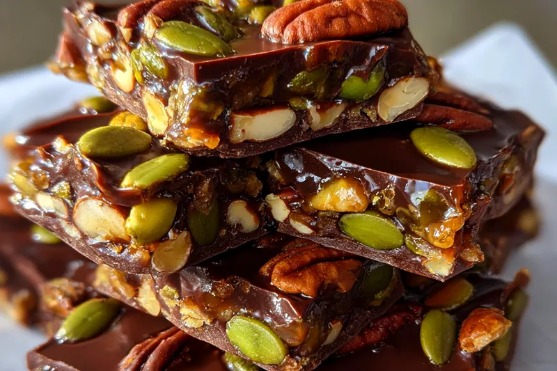 Fresh ingredients for Decadent Chocolate Nut Squares