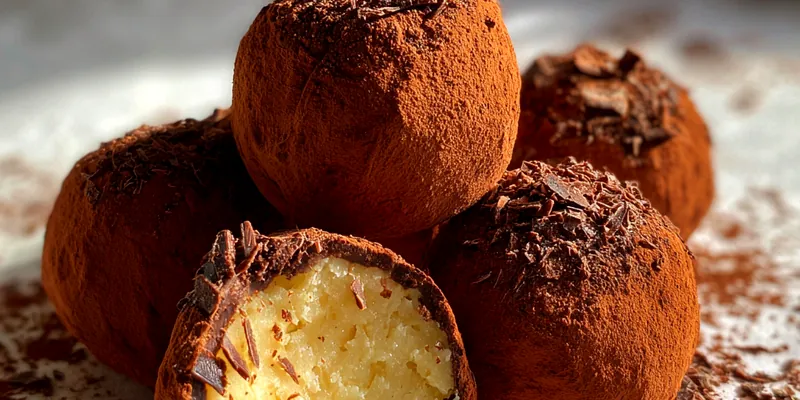 Delicious Decadent Chocolate Truffles served on a plate