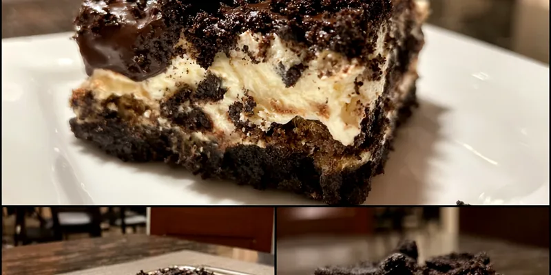 Delicious Decadent Oreo Chocolate Delight served on a plate