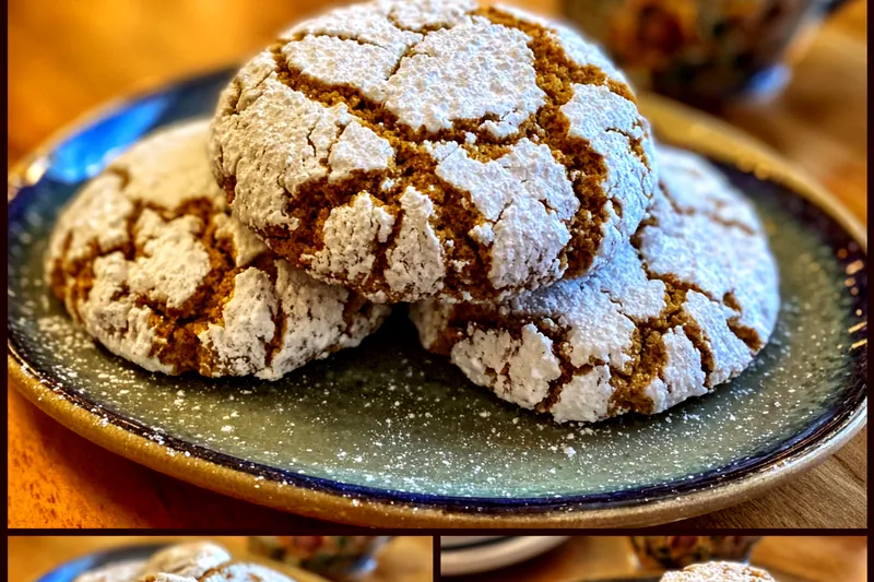 A batch of Delicious Cinnamon Coffee Crinkles cooling on a wire rack, displaying their beautiful cracked surface.