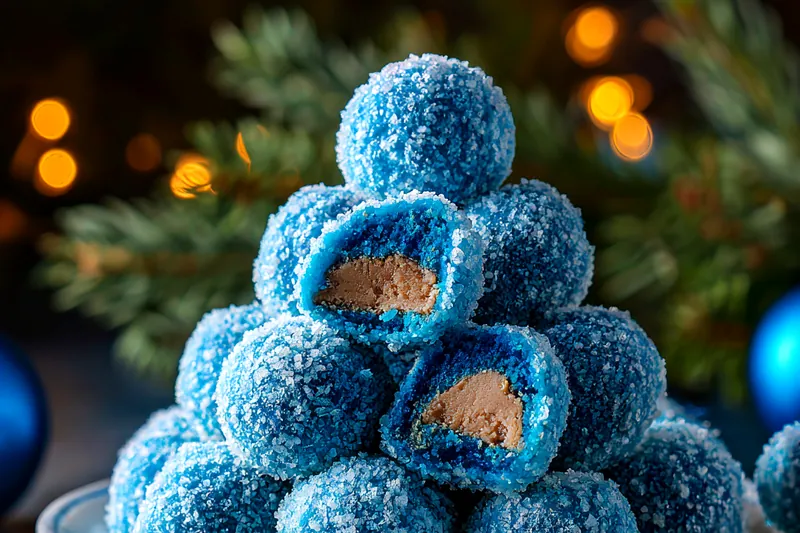 Fresh ingredients for Festive Blue Truffle Delights